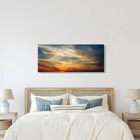 Tablou cu apus de soare (120x50 cm)