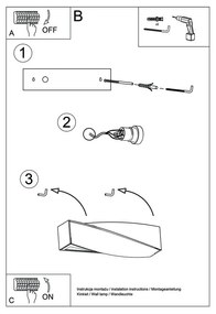 Aplică de perete Sollux Taurus Mini