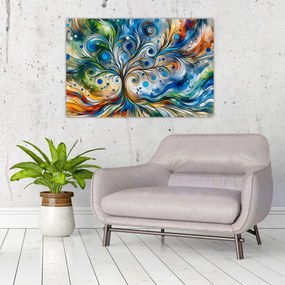 Tablou – Arbore energetic colorat (90x60 cm)
