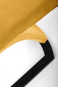 Scaun K442 velvet mustariu