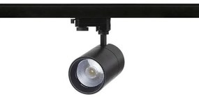 Spot cilindric reglabil WISH 30 DIMM pentru sina trifazat negru 230V LED 30W 36° 3000K 4000K 5000K