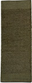 Covor Rombo, alb/verde muşchi, diferite dimensiuni - Woud Dimensiuni: 200 x 75 cm