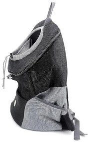 Rucsac transport animale de companie Petpouch M, Bretele reglabile, Material respirabil, Buzunare laterale, Gri