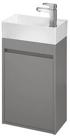 Dulap de lavoar, 59x39x22 cm, 1 usa, balamale S D, gri Gri