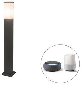 Lampă de exterior inteligentă gri închis 80 cm inclusiv Wifi P45 - Malios