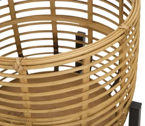 Mauro Ferretti Set Suport De Flori Rattan Cm Ø 41X47-33X39