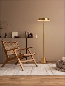 Lampa de podea LED design modern VETRO auriu, D-40cm