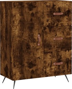 vidaXL Servantă, stejar fumuriu, 69,5x34x90 cm, lemn compozit