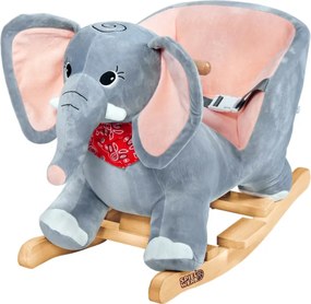 Jucărie balansoar elefant VICTOR cu centură de siguranță, gri Spielwerk