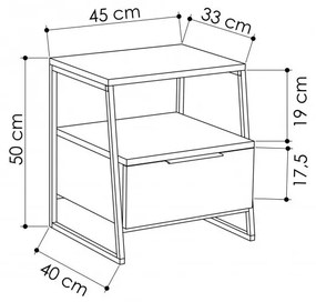 Noptiera Pal - Alb v2