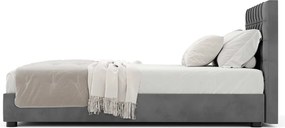 Pat Drimus Tapitat cu Saltea  120/140/160/180x200cm - 120x200