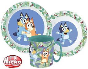 Bluey Leaves set de vase, set de plastic micro cu cană 265 ml