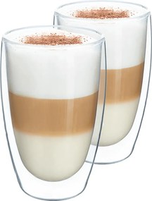 Pahar termic pentru latte, 2buc, 450ml, HOTCOOL TYP 2