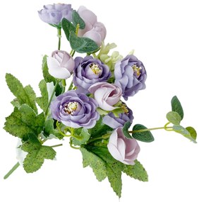 Bujori artificiali EVE, Mov deschis, 30cm