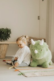 Jucarie gonflabila premium Wild  Soft Soft Bouncy Dino ,   jucarie activa pentru interior, pompa inclusa