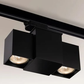 Spot pentru sistem pe șină BIZEN 2xGU10/15W/230V negru Shilo 6631