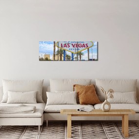 Tablou - Las Vegas (cu ceas) (90x30 cm)