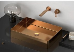 Sapho - Lavoar pe blat AURUM 50 x 35 cm, cupru mat