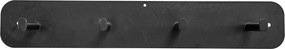 Cuier perete TIM, negru, metal, 60x6x10 cm