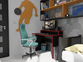 Masă PC gaming Adapt (Negru + Roșu) (fără iluminat). 1054992