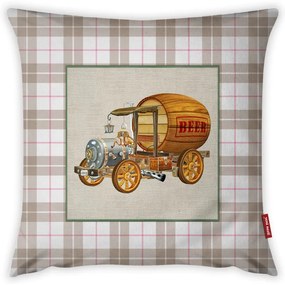 Față de pernă cu amestec din bumbac Vitaus Rusto Galima, 43 x 43 cm