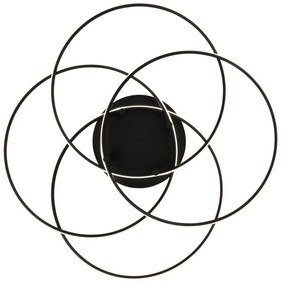 Plafoniera LED rotativa orientabila metal negru KOMBOS