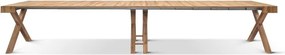 Consolă Linda extensibilă de la 45 cm la 402 cm - ALB