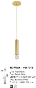 Pendul design modern minimalist NORWAY