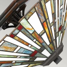 Quoizel QZ-MAYBECK-F - Plafonieră Tiffany MAYBECK 2xE27/60W/230V