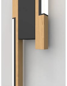 Wofi 4031-206 - Aplica LED de perete dimmabilă PALERMO 11W/230V, lemn de cauciuc