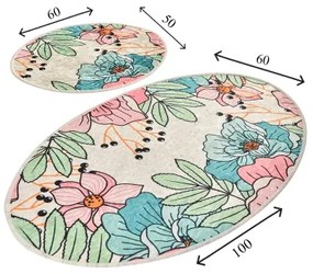 SET 2x covoraș pentru baie SPRING 60/100 cm colorat