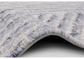 Covor albastru deschis din lână 200x300 cm Strokes – Agnella