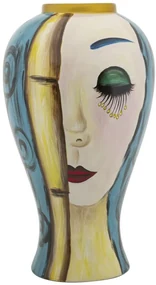 Mauro Ferretti Vaza Ceramica Art Face cm Ø 28X50 | Aosom Romania