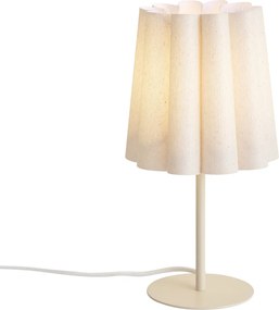 Lampă de masă Japandi Bej cu abajur din material textil 35 cm - Jenni