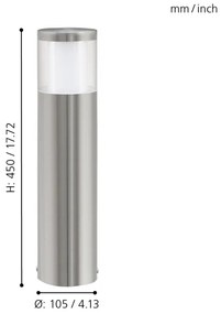Eglo 94278 - Iluminat exterior LED BASALGO 1, 1xLED/3,7W/230V IP44