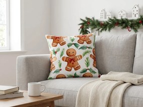 Husa din flanel pentru perna MERRY GINGER 45x45 cm, colorat