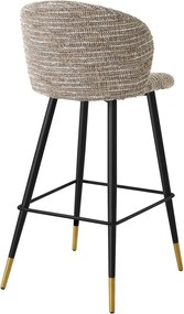 Scaun de bar design elegant LUX Volante, bej mademoiselle 115735 HZ