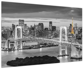 Tablou - Orașul mare cu turnul galben (90x60 cm)