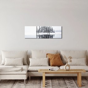 Tablou - A fost alb (cu ceas) (90x30 cm)