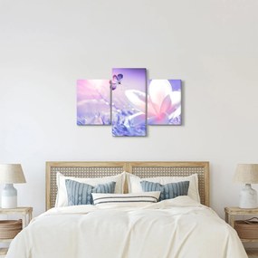 Tablou - Fluture lângă floare (90x60 cm)