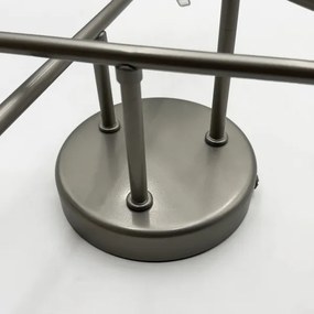 Lustră aplicată MALENA 6xE14/5W/230V crom mat/alb