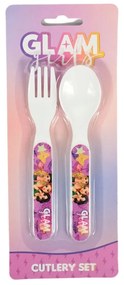 Glam Girls Team set de tacâmuri din plastic - 2 bucăți