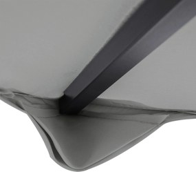 Outsunny Acoperiș de înlocuire pentru pavilion 3 x 3 m, impermeabil, acoperiș dublu cu orificii de scurgere, gri deschis | Aosom Romania