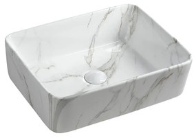 Chiuvetă albă din ceramică 47,5x37,5 cm Dalma – Sapho