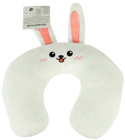 Perna de calatorie TRAVEL FRIENDS 33x25 cm plusata - mai multe culori Culoare: Alb