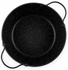 Cratiță Luigi Ferrero Symphony FR-2410, 24x11.5 cm, 4.3 l, Acoperire antiaderentă, Capac din sticlă cu gaură pentru abur, Mânere din oțel cu PVD, Inducție, Marmură neagră