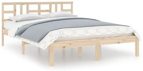 3105420 vidaXL Cadru de pat Super King 6FT, 180x200 cm, lemn masiv