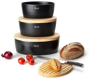 Cutie de pâine cu capac 27x20x13,5 cm ficus de cauciuc Continenta C3731