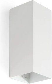 Aplica perete aluminiu alb, 2xGU10, LUNE square