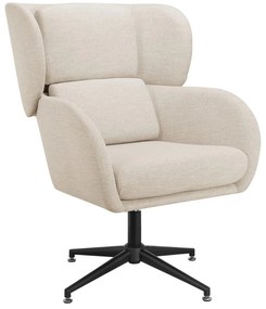 Fotoliu alb wing cu tapițerie din catifea Vanessa – Støraa